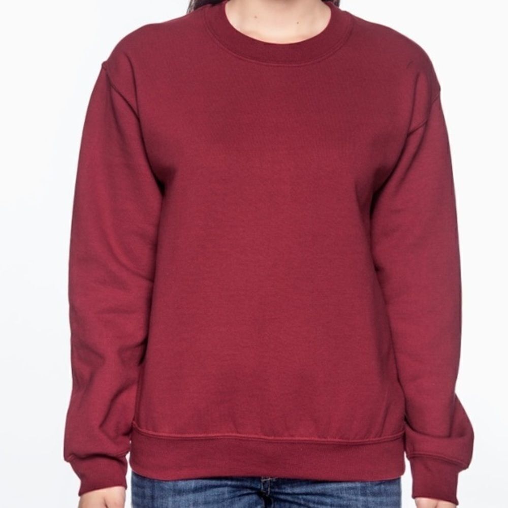 Gildan Burgundy Crewneck 